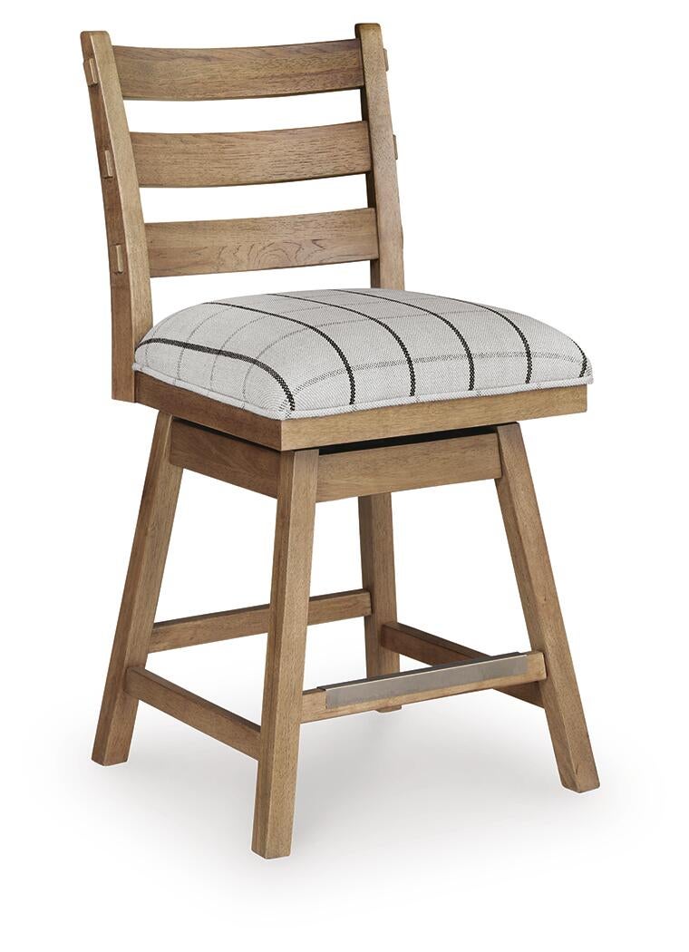 Ridgester UPH Swivel Barstool (2/CN) Benchcraft®