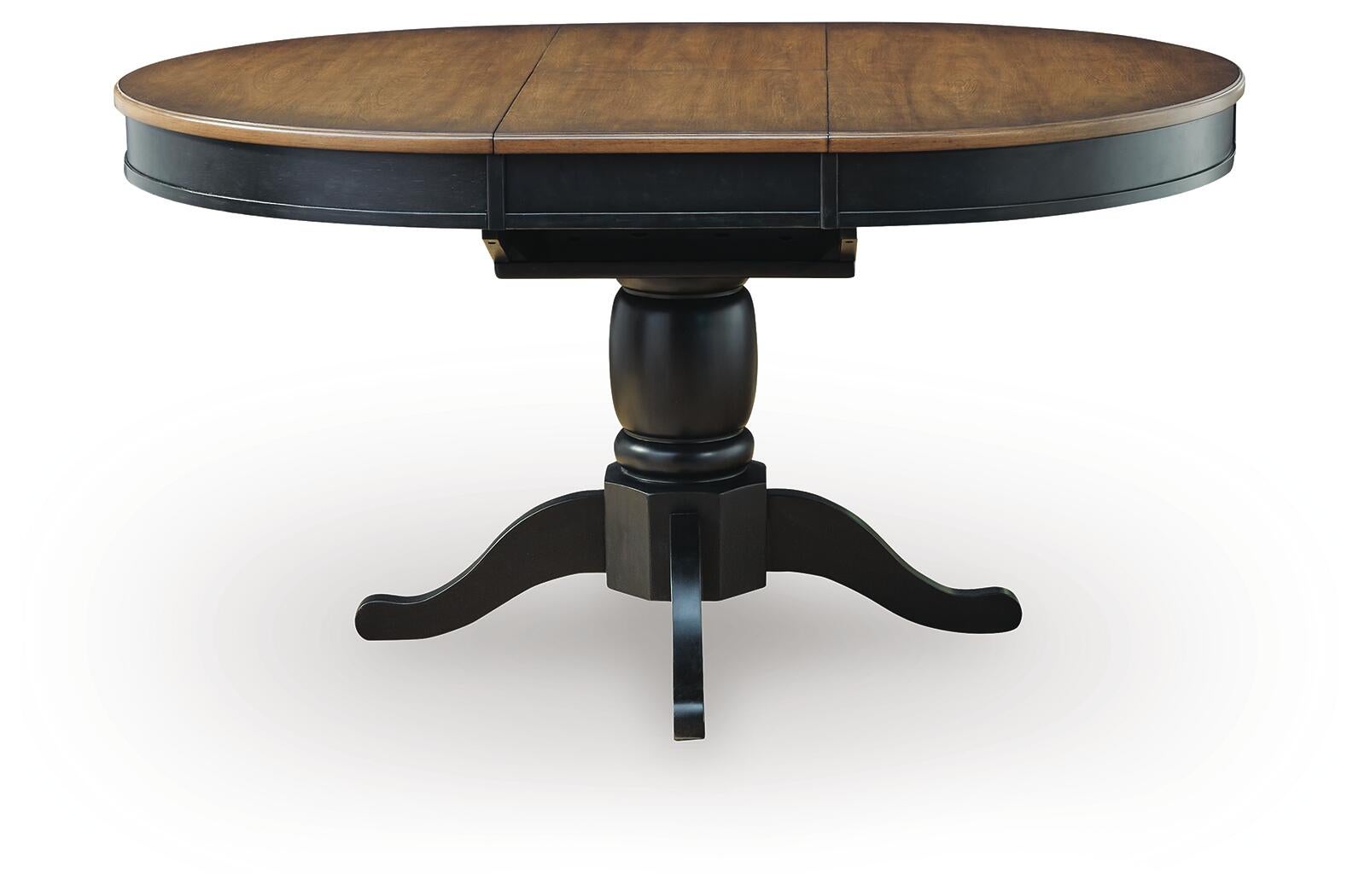 Clorazi Oval DRM Butterfly EXT Table Signature Design by Ashley®