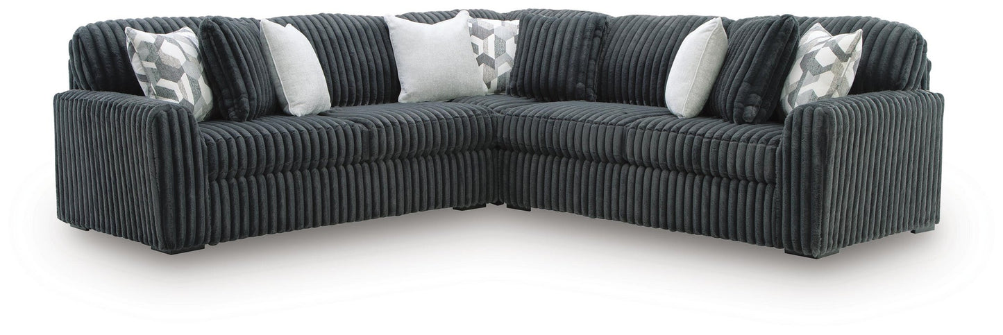 Midnight-Madness 3-Piece Sectional Signature Design by Ashley®
