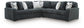 Midnight-Madness 3-Piece Sectional Signature Design by Ashley®