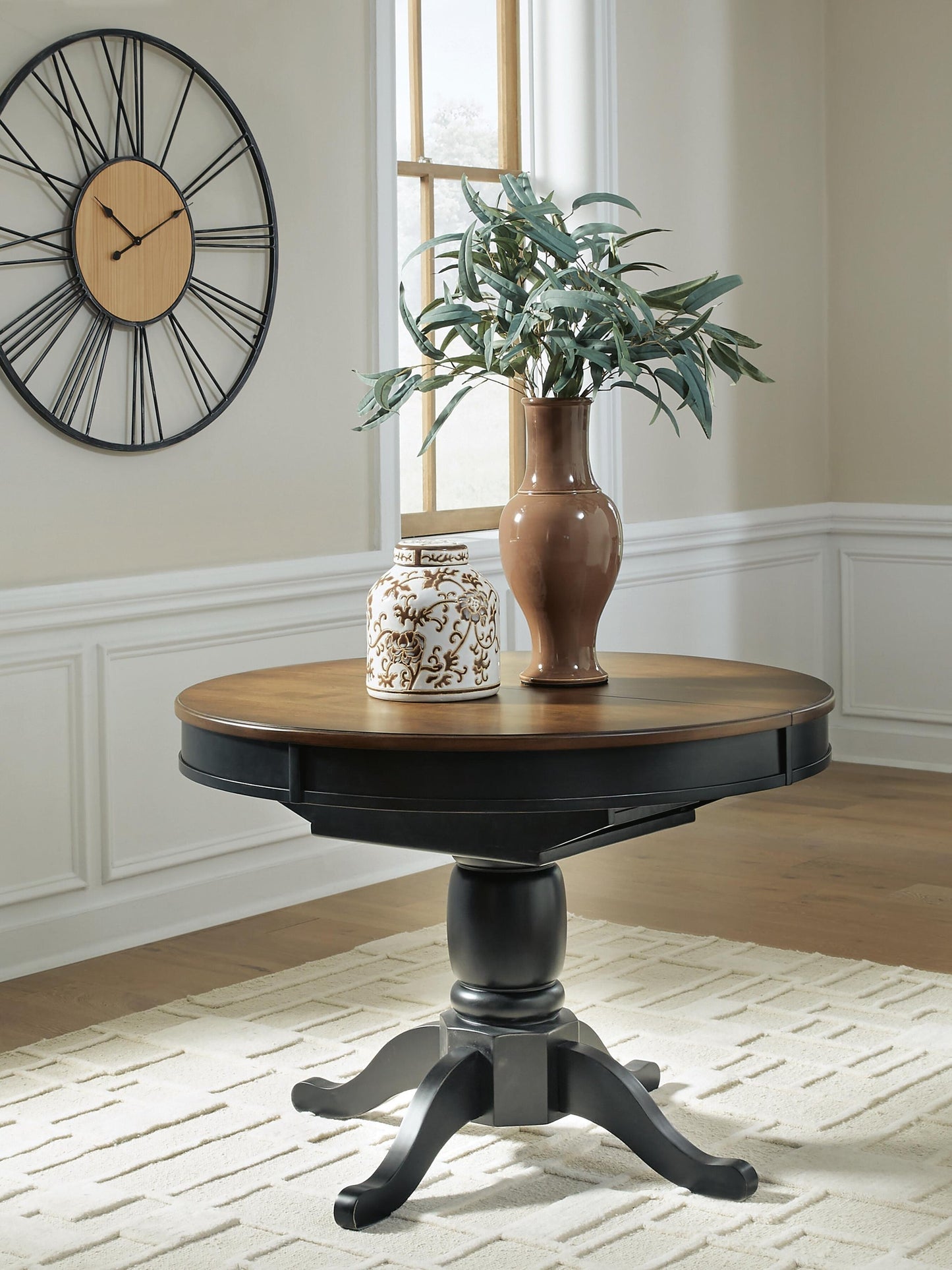 Clorazi Oval DRM Butterfly EXT Table Signature Design by Ashley®
