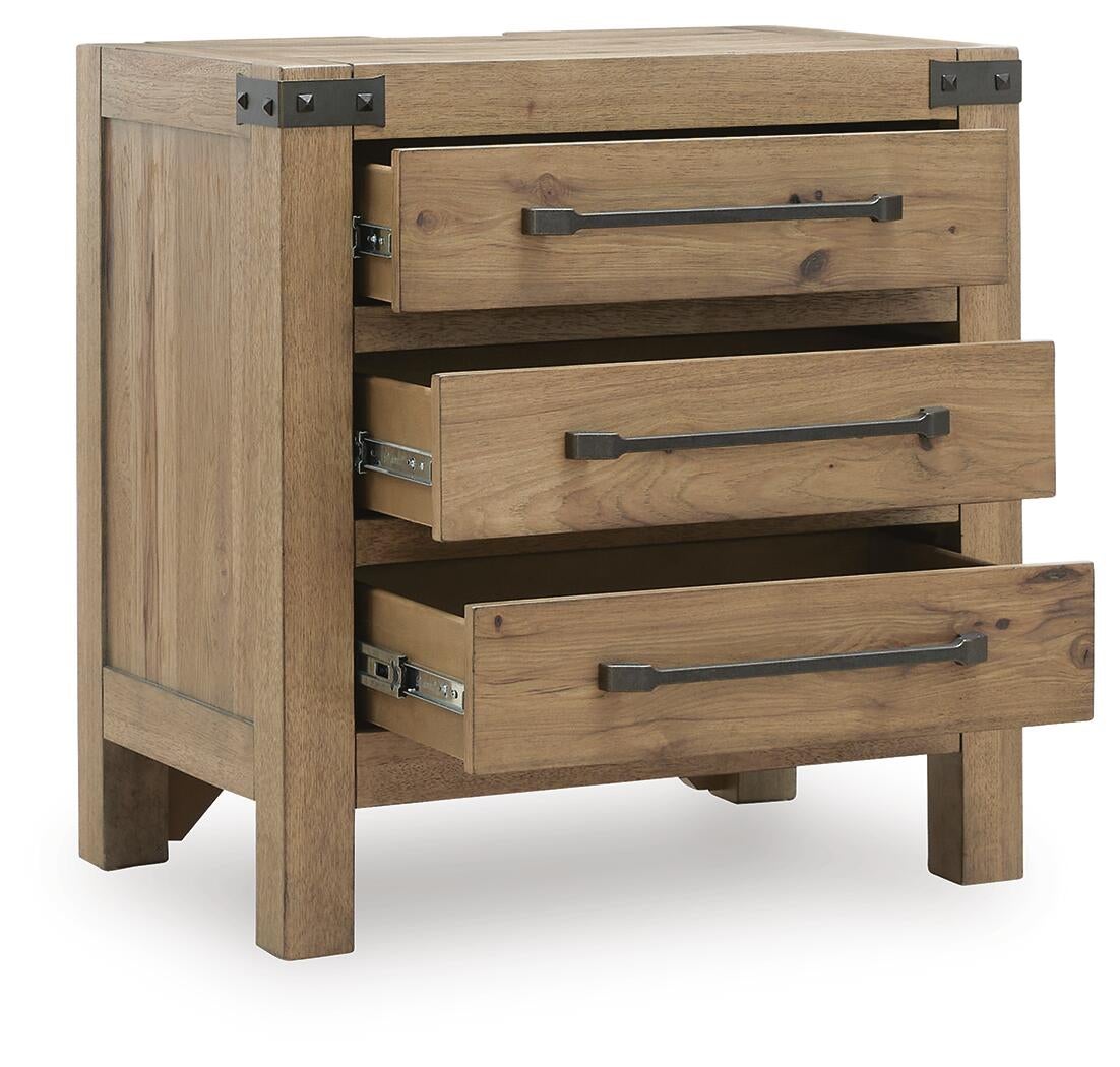 Ridgester Three Drawer Night Stand Benchcraft®