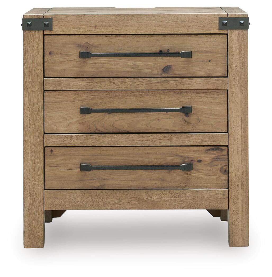 Ridgester Three Drawer Night Stand Benchcraft®