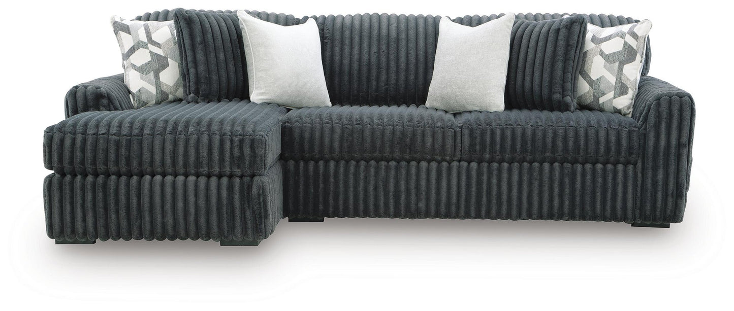 Midnight-Madness 2-Piece Sectional Sofa Chaise Signature Design by Ashley®