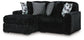 Midnight-Madness 2-Piece Sectional with Chaise Signature Design by Ashley®