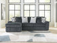 Midnight-Madness 2-Piece Sectional Sofa Chaise Signature Design by Ashley®