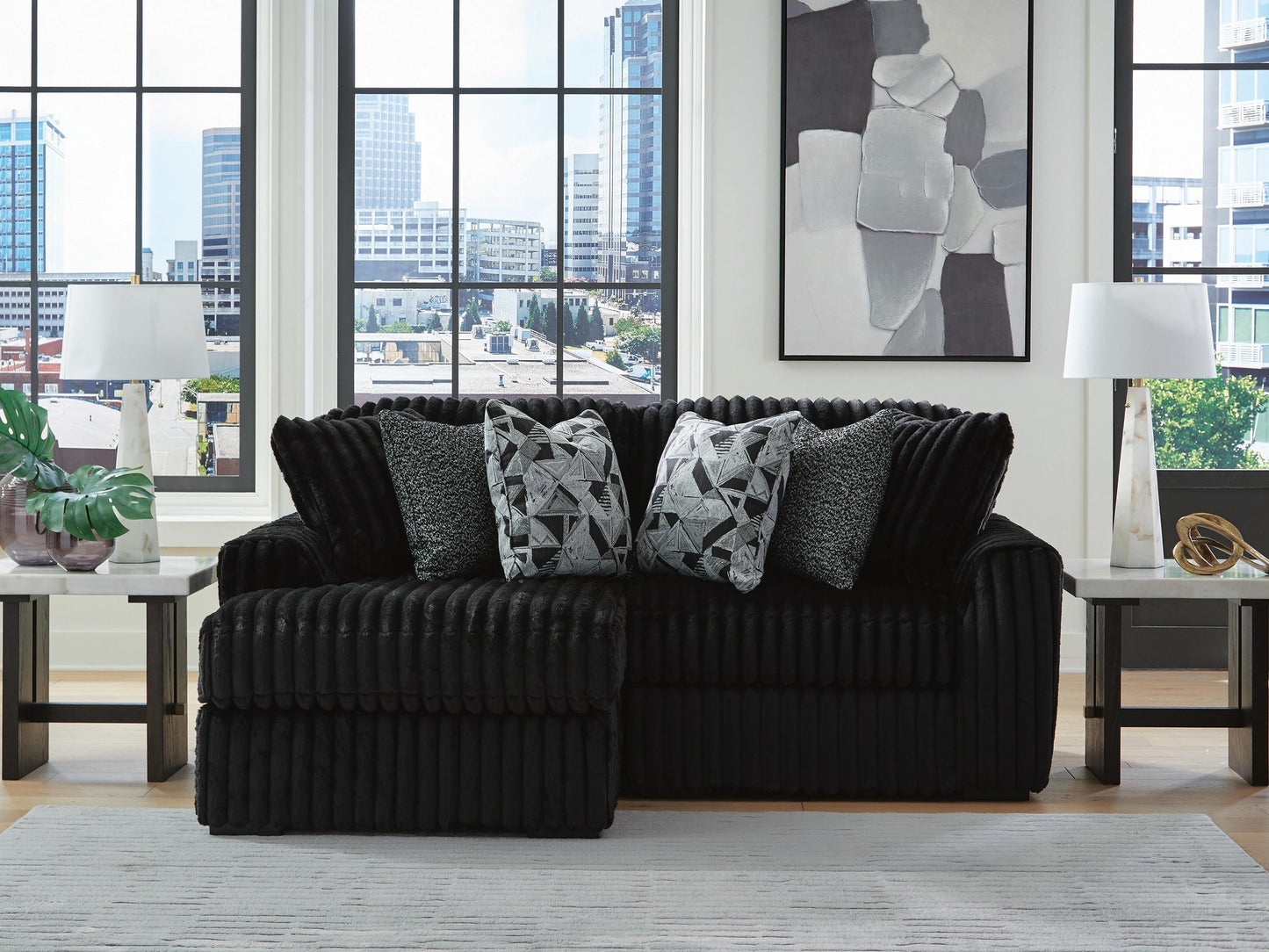 Midnight-Madness 2-Piece Sectional with Chaise Signature Design by Ashley®