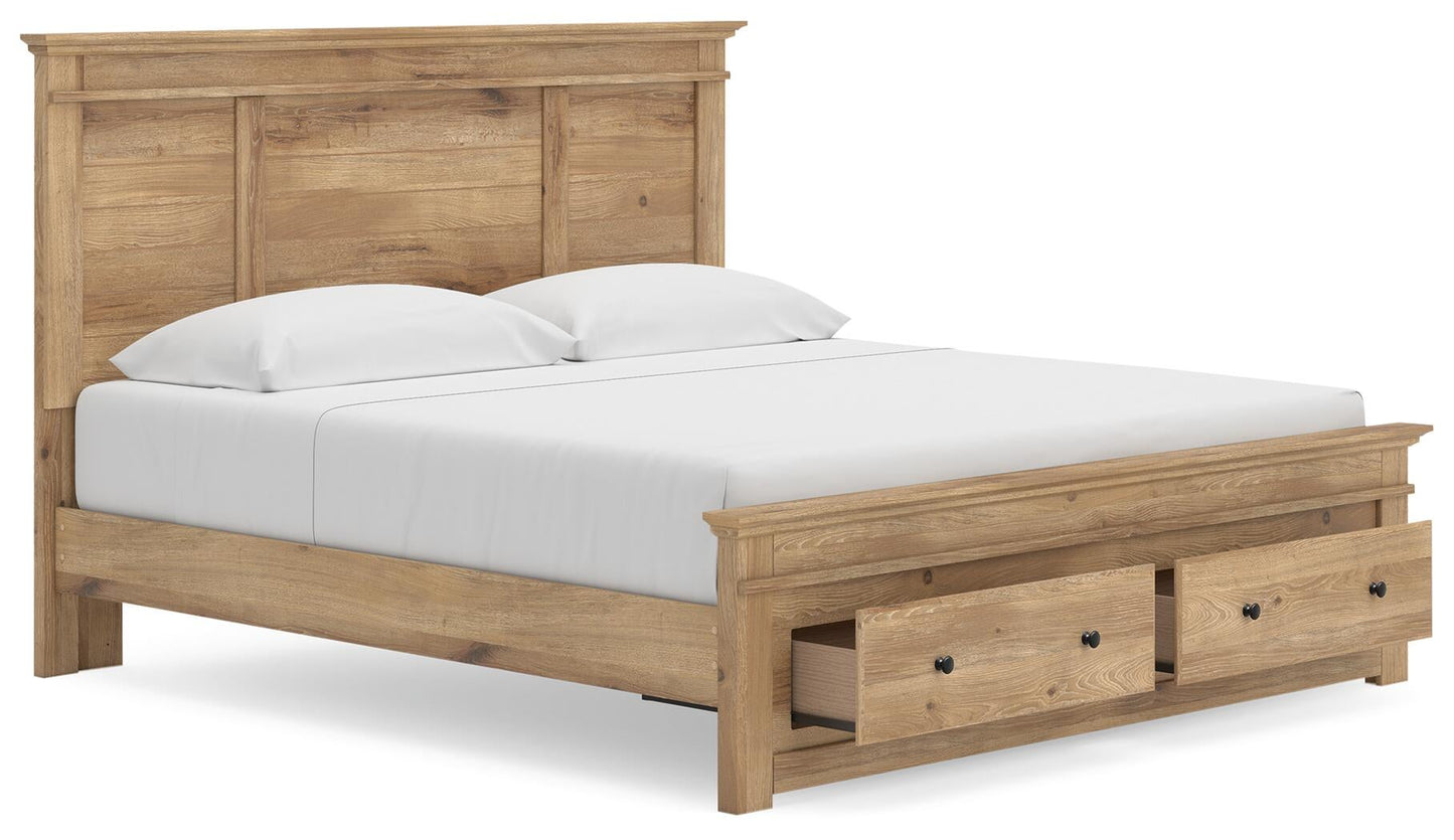 Makidern  Panel Storage Bed