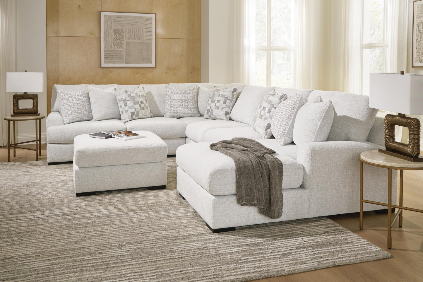 Misty-Lakes 5-Piece Sectional with Chaise Signature Design by Ashley®