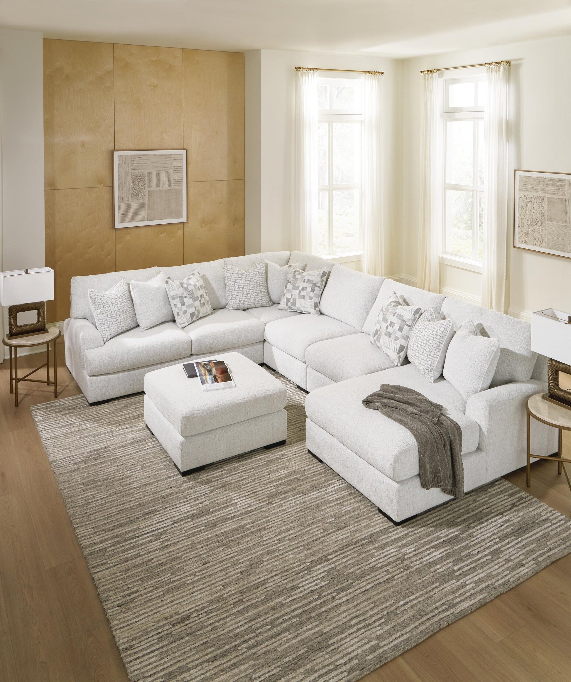 Misty-Lakes 5-Piece Sectional with Chaise Signature Design by Ashley®