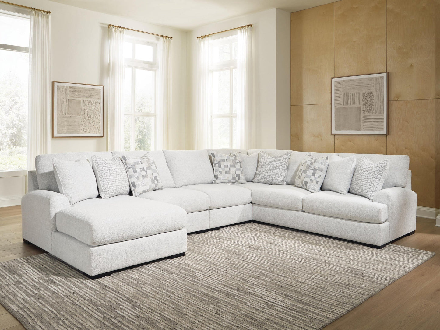 Misty-Lakes 5-Piece Sectional with Chaise Signature Design by Ashley®