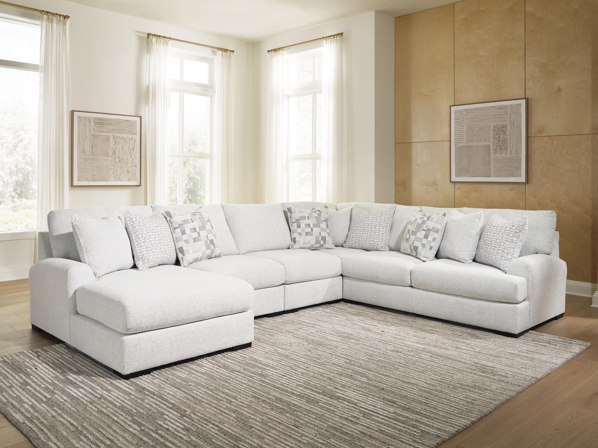 Misty-Lakes 5-Piece Sectional with Chaise Signature Design by Ashley®