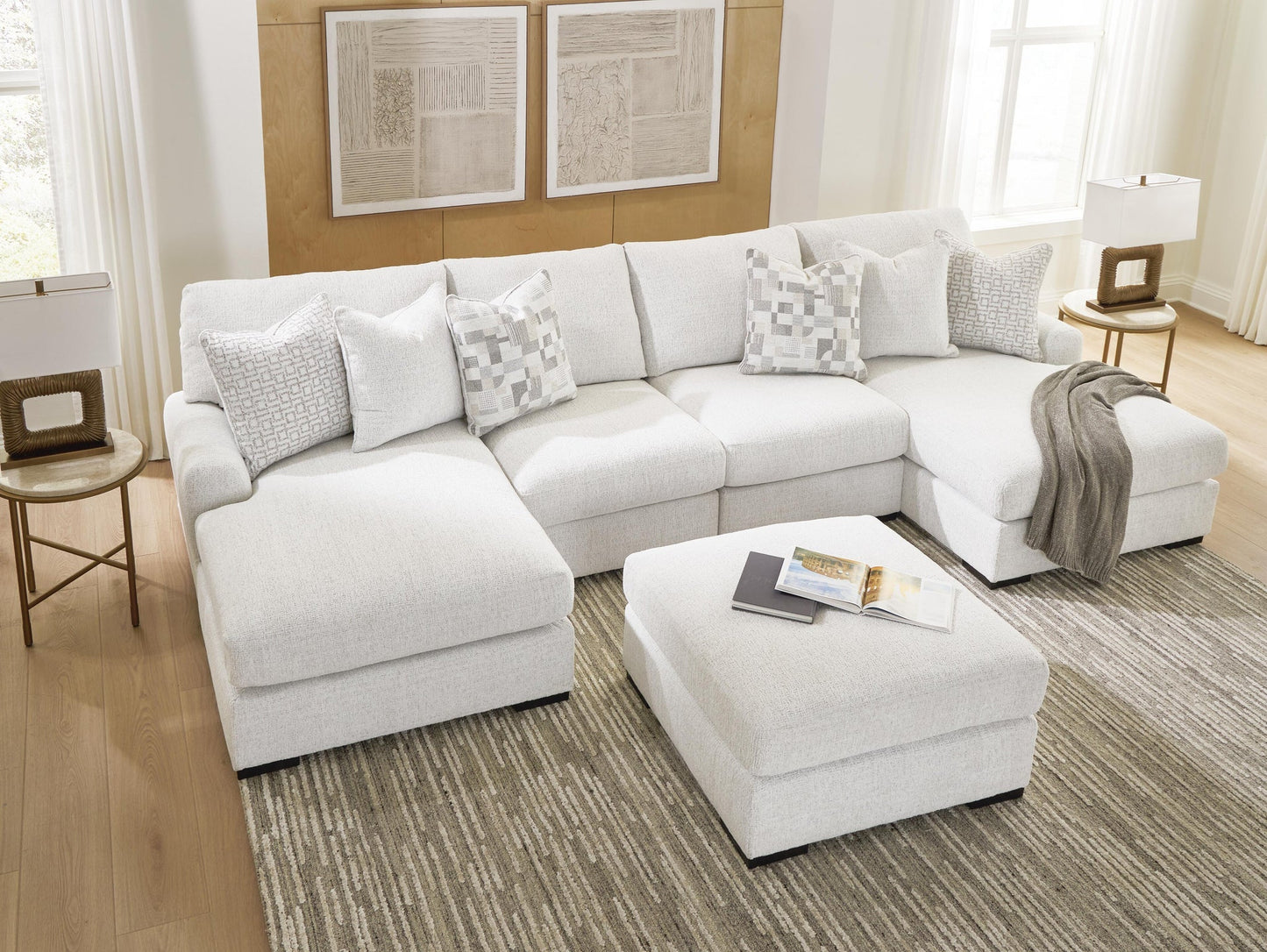 Misty-Lakes 4-Piece Double Chaise Sectional Signature Design by Ashley®