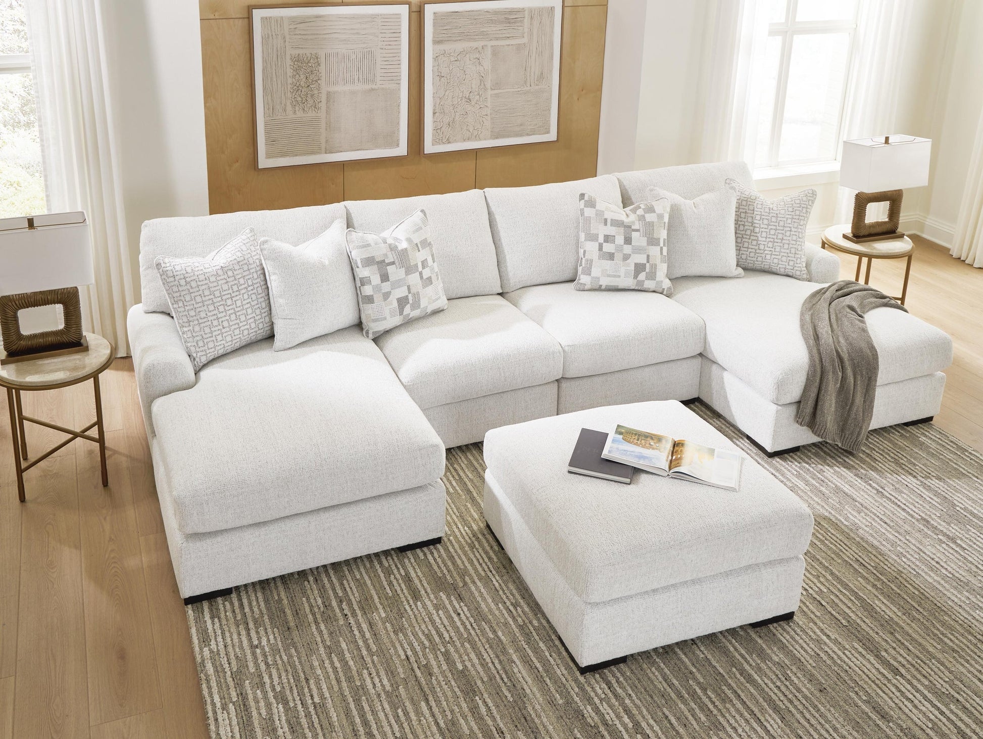 Misty-Lakes 4-Piece Double Chaise Sectional Signature Design by Ashley®