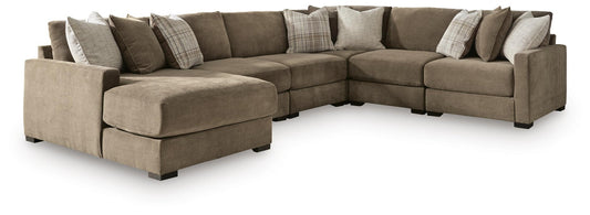 Camellia-Court 6-Piece Sectional with Chaise Benchcraft®
