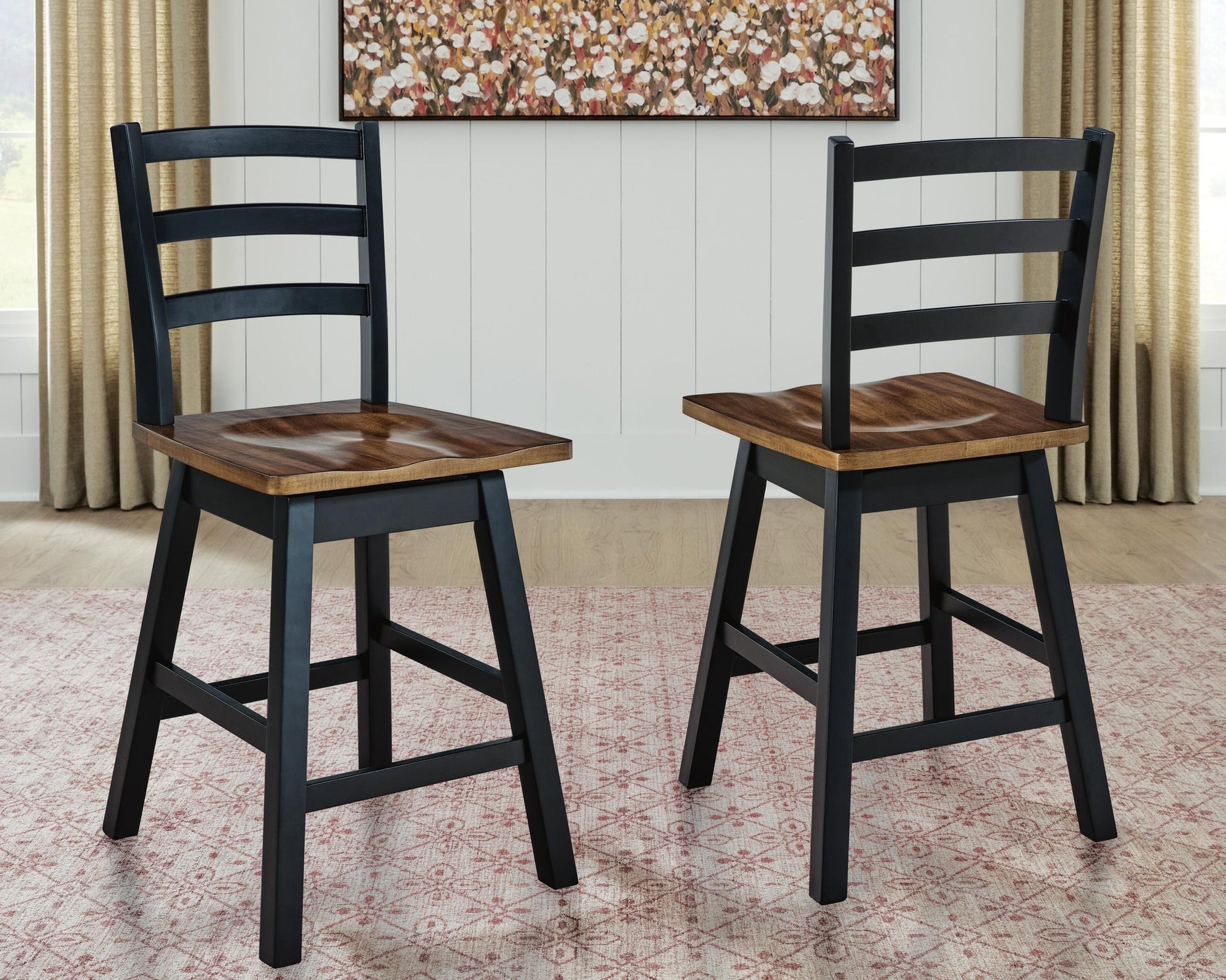 Wildenauer Swivel Stool (2/CN) Signature Design by Ashley®