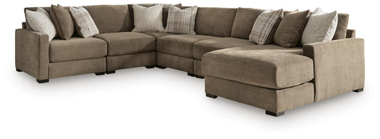 Camellia-Court 6-Piece Sectional with Chaise Benchcraft®