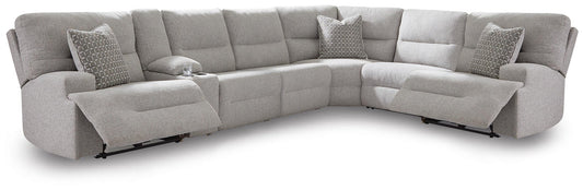 Acklen Place 7-Piece Power Sectional Reclining Sofa with Storage Console Signature Design by Ashley®