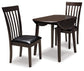 Hammis Dining Table and 2 Chairs Signature Design by Ashley®