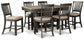 Tyler Creek Counter Height Dining Table and 6 Barstools Signature Design by Ashley®