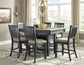 Tyler Creek Counter Height Dining Table and 6 Barstools Signature Design by Ashley®