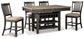 Tyler Creek Counter Height Dining Table and 4 Barstools Signature Design by Ashley®