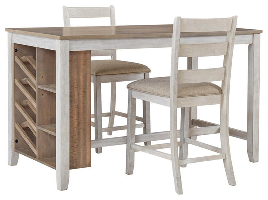 Skempton Counter Height Dining Table and 2 Barstools Signature Design by Ashley®