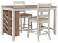 Skempton Counter Height Dining Table and 2 Barstools Signature Design by Ashley®