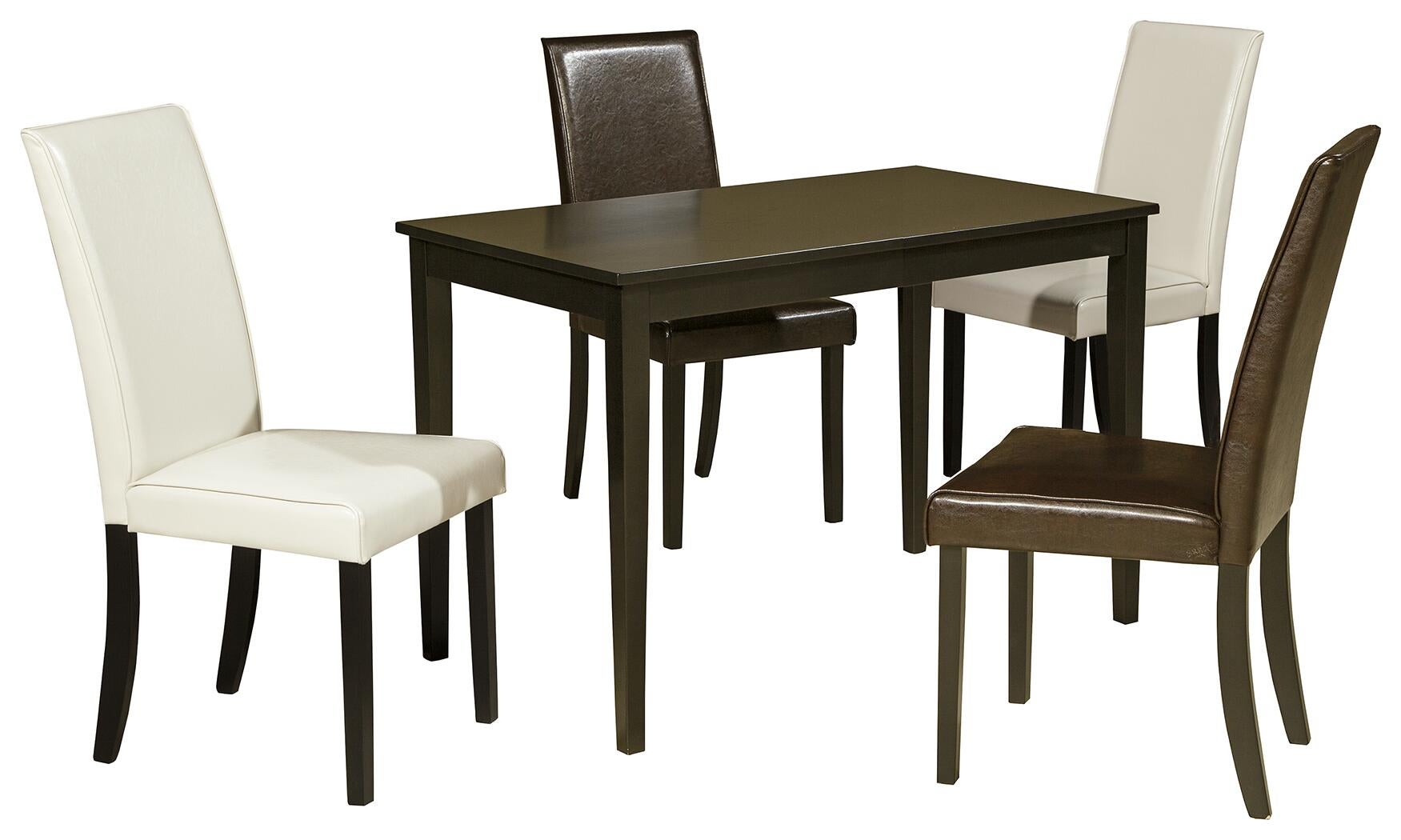 Kimonte Dining Table and 4 Chairs Signature Design by Ashley®