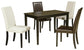 Kimonte Dining Table and 4 Chairs Signature Design by Ashley®