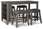 Caitbrook Counter Height Dining Table and 4 Barstools Signature Design by Ashley®