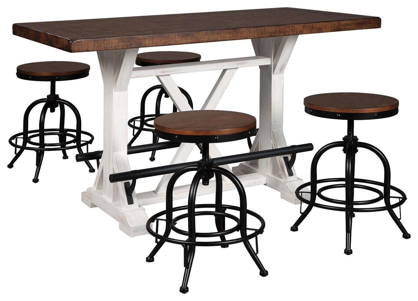 Valebeck Counter Height Dining Table and 4 Barstools Signature Design by Ashley®