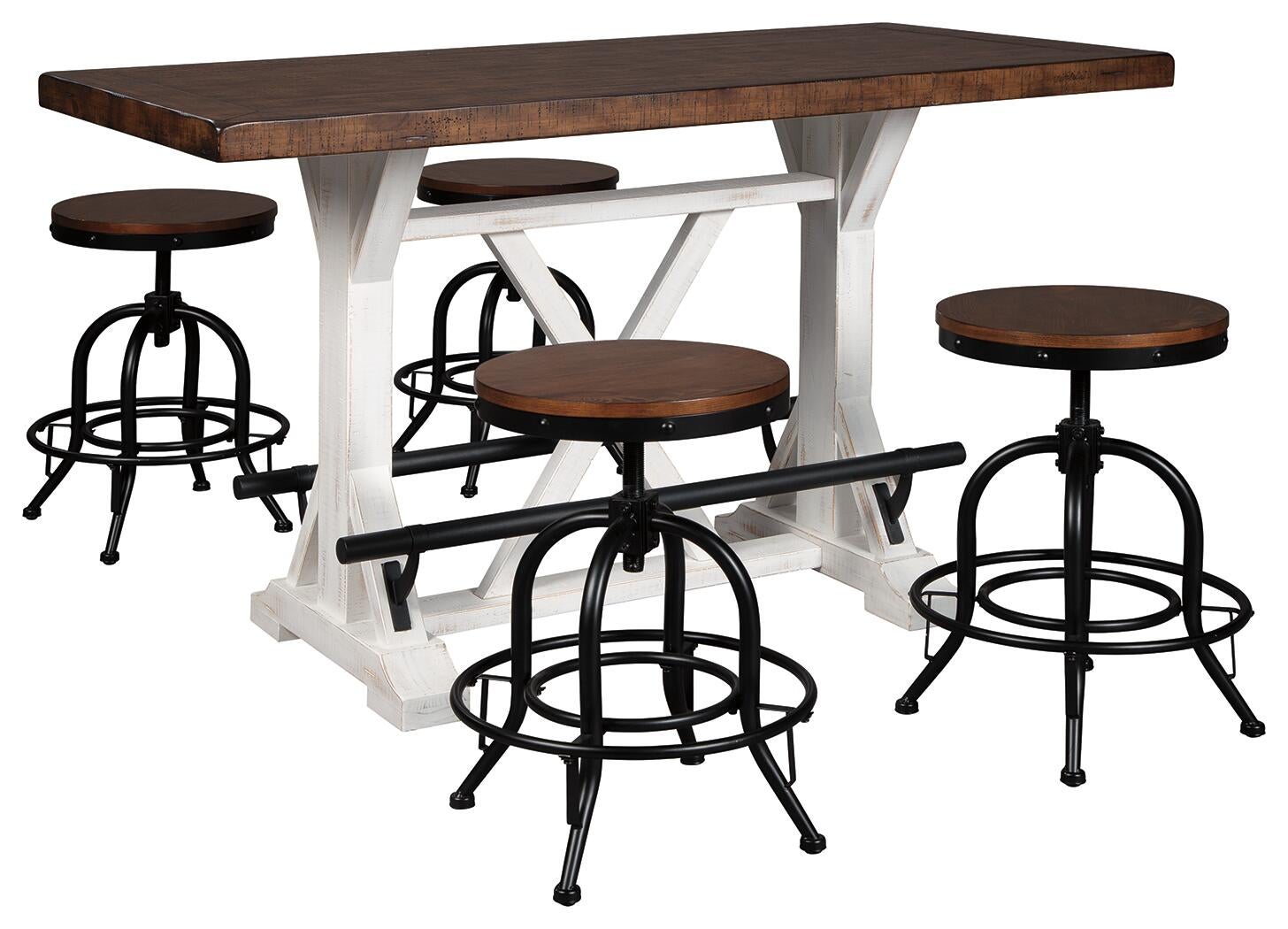 Valebeck Counter Height Dining Table and 4 Barstools Signature Design by Ashley®