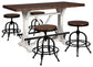 Valebeck Counter Height Dining Table and 4 Barstools Signature Design by Ashley®