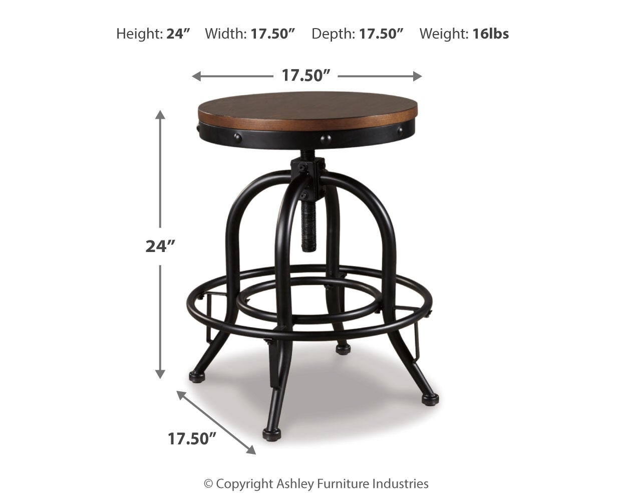 Valebeck Counter Height Dining Table and 4 Barstools Signature Design by Ashley®