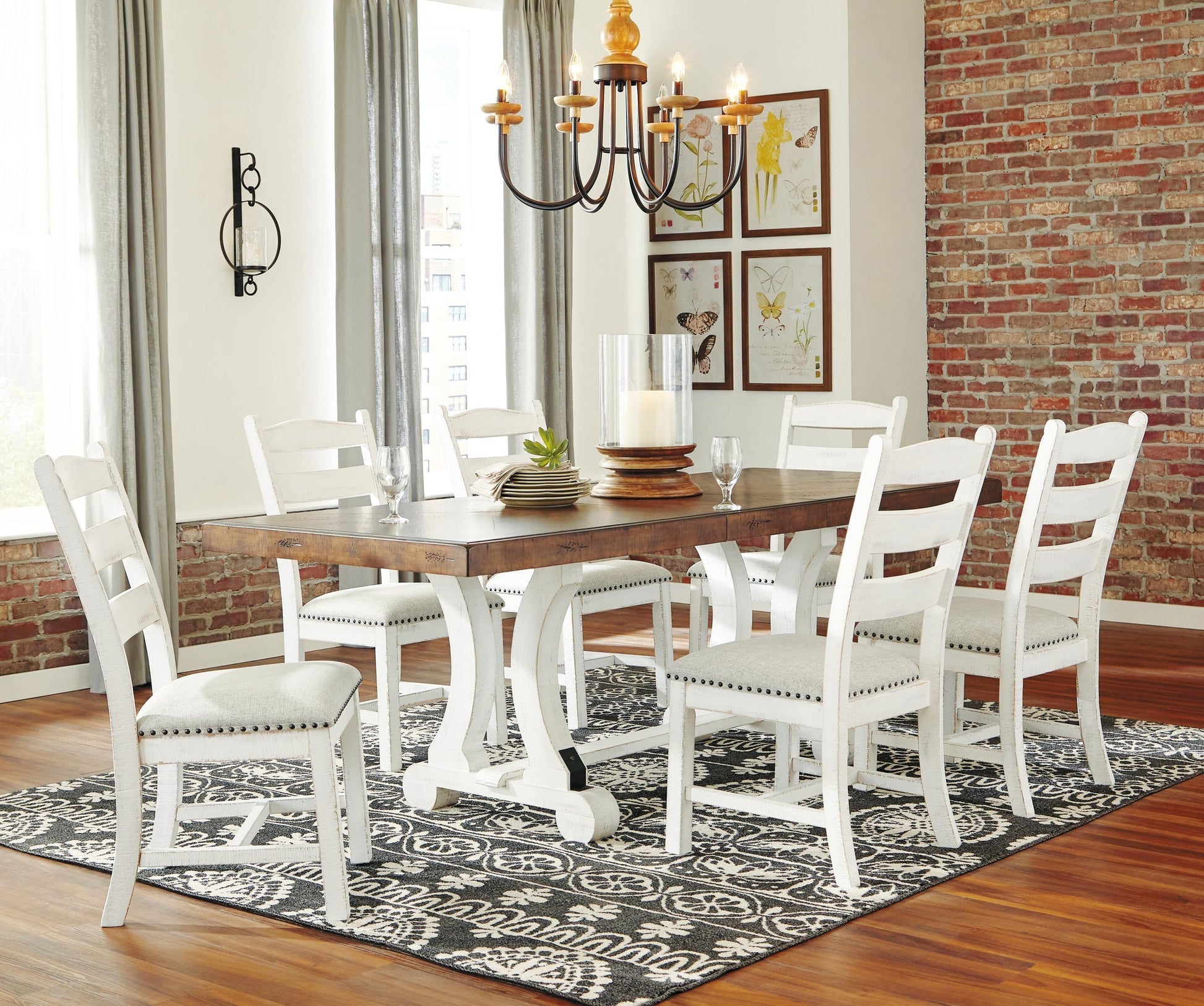 Valebeck Dining Table and 6 Chairs Signature Design by Ashley®