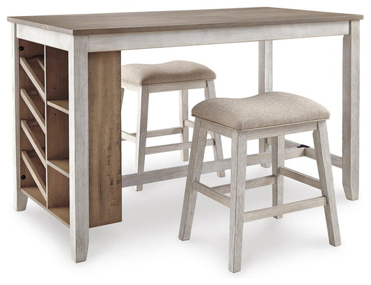 Skempton Counter Height Dining Table and 2 Barstools Signature Design by Ashley®