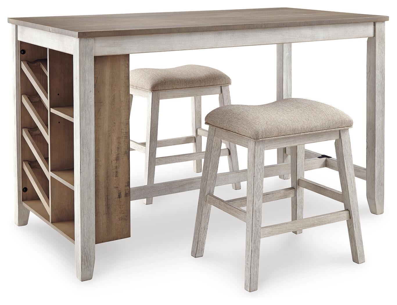 Skempton Counter Height Dining Table and 2 Barstools Signature Design by Ashley®