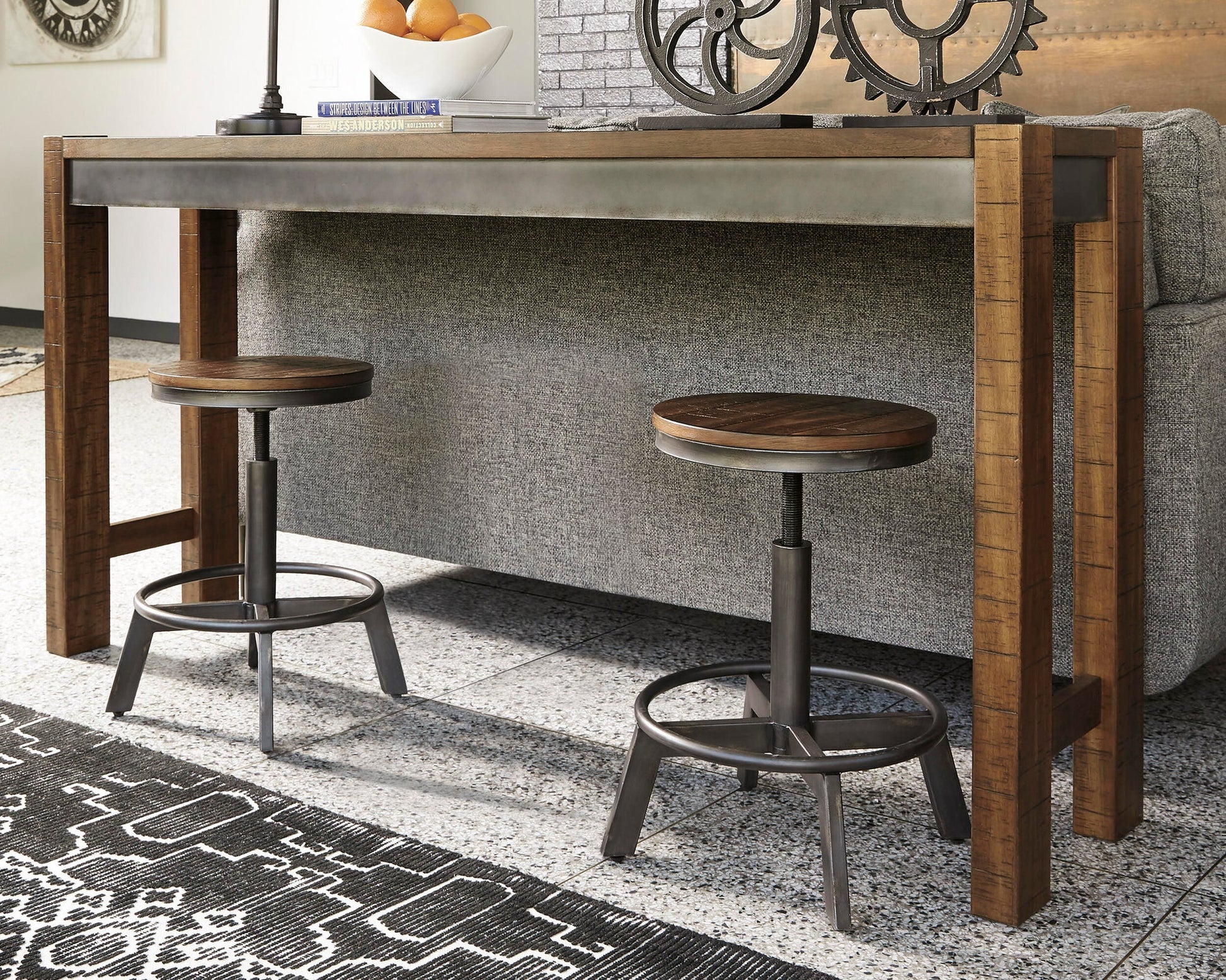 Torjin Counter Height Dining Table and 2 Barstools Signature Design by Ashley®