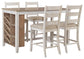 Skempton Counter Height Dining Table and 4 Barstools Signature Design by Ashley®