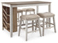 Skempton Counter Height Dining Table and 4 Barstools Signature Design by Ashley®