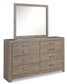 Culverbach  Panel Bed With Mirrored Dresser Signature Design by Ashley®
