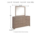 Culverbach  Panel Bed With Mirrored Dresser Signature Design by Ashley®