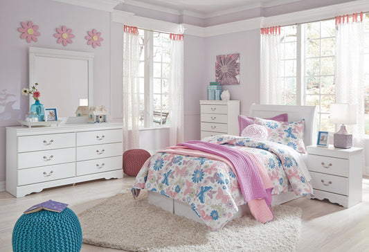 Anarasia  Sleigh Headboard, Dresser, Mirror, Chest And Nightstand Signature Design by Ashley®