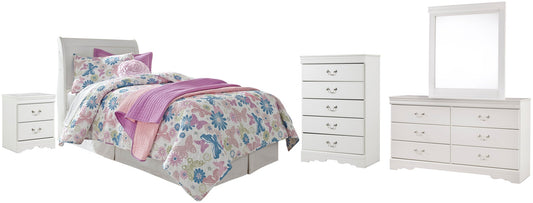 Anarasia  Sleigh Headboard, Dresser, Mirror, Chest And Nightstand Signature Design by Ashley®