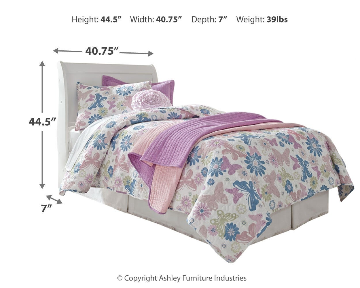 Anarasia  Sleigh Headboard, Dresser And Mirror Signature Design by Ashley®