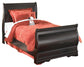 Huey Vineyard  Sleigh Bed With Mirrored Dresser Signature Design by Ashley®