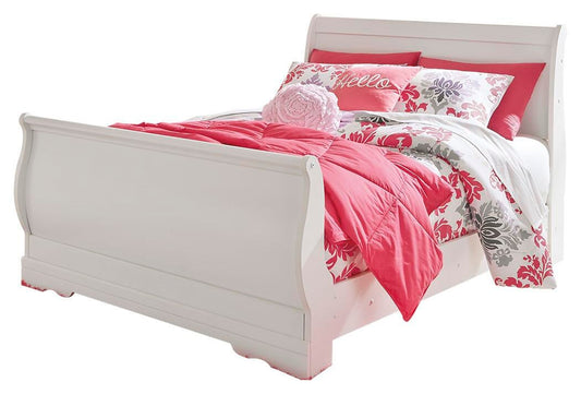 Anarasia  Sleigh Bed With Mirrored Dresser Signature Design by Ashley®