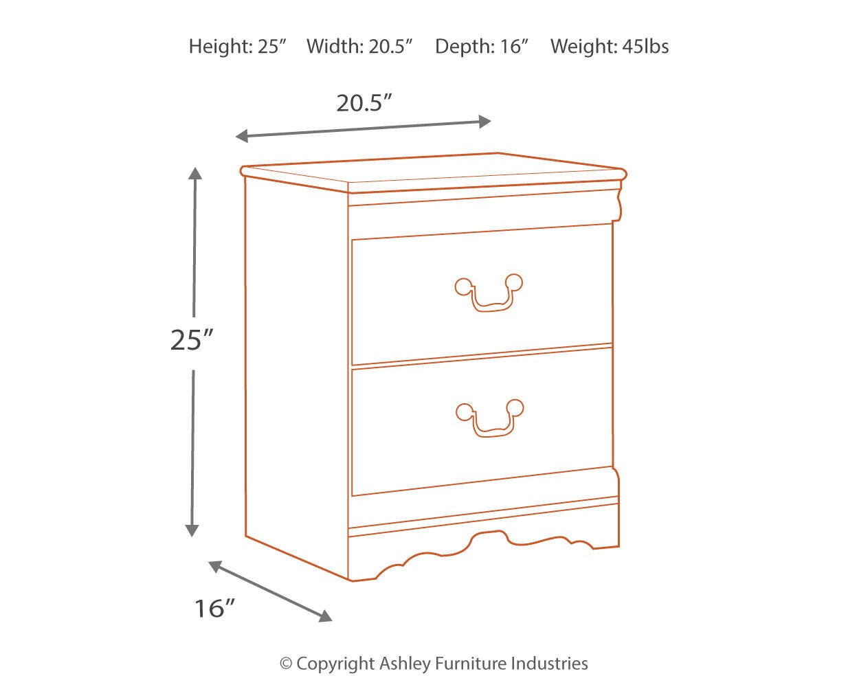 Anarasia  Sleigh Headboard, Dresser, Mirror, Chest And Nightstand Signature Design by Ashley®