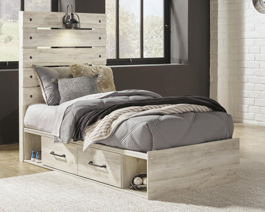 Cambeck  Panel Bed With 4 Storage Drawers With Mirrored Dresser Signature Design by Ashley®
